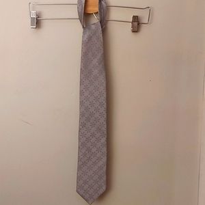 Ted Baker Men's Tie/ Silver Grey/Floral Design/ Accessories/ Silk/ Designer